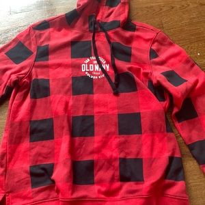 Womens buffalo check pullover